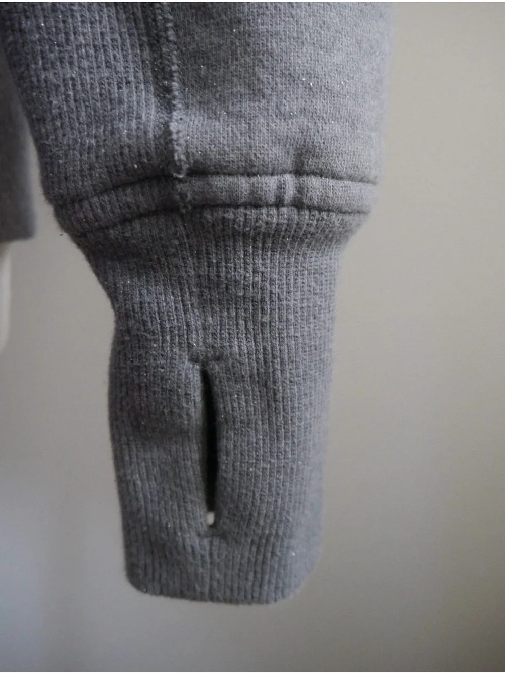 Lululemon Limited Edition Gray Sparkle 2011 Full Zip Hoodie Scuba Jacket Size 6